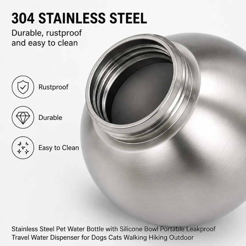 Stainless Steel Adventure Pet Flask