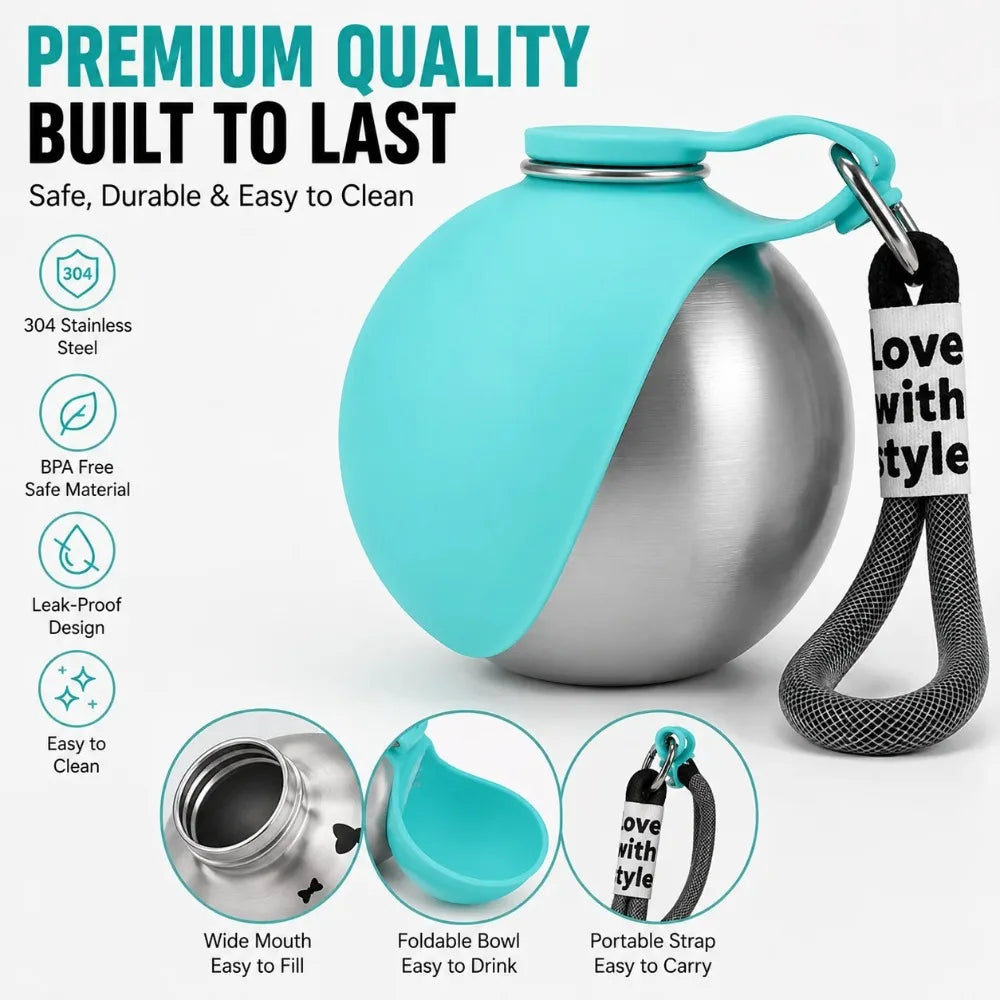 Stainless Steel Adventure Pet Flask